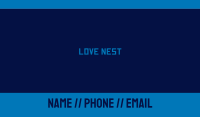 Digital Blue Wordmark Business Card Image Preview