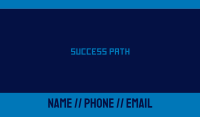 Digital Blue Wordmark Business Card Image Preview