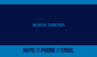 Digital Blue Wordmark Business Card Image Preview