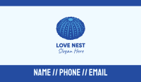 Blue Sea Urchin Business Card Image Preview