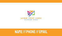 Colorful Email App Business Card
