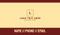 Red Law Firm Letter Business Card Design