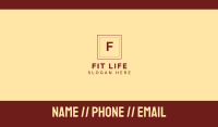 Red Law Firm Letter Business Card Design