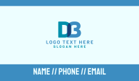 Digital D & B Monogram Business Card Design