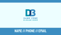 Digital D & B Monogram Business Card Image Preview