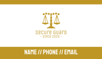 Gold Pebble Law Firm Business Card