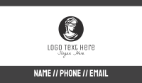 Grey Circle Business Card example 1