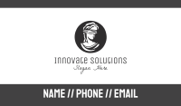 Blindfolded Woman Business Card