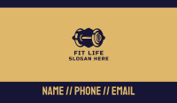 Gym Fitness Barbell Business Card Image Preview