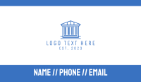 Blue Greek Legal House Business Card