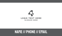Four Business Card example 1