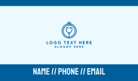 Blue Medical Stethoscope Business Card