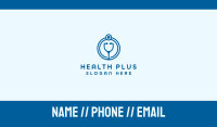 Blue Medical Stethoscope Business Card Image Preview