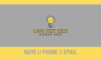 Robot Light Lightbulb Business Card Design