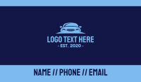 Blue Car Rental Business Card Design