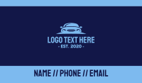 Blue Car Rental Business Card