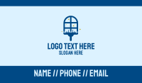 Clean Window Squeegee  Business Card Design