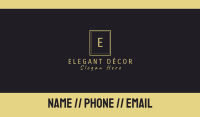 Classic Elegant Men's Perfume Lettermark Business Card Image Preview