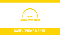 Yellow Bulb Business Card Design