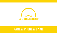 Yellow Bulb Business Card Image Preview