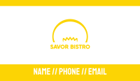 Yellow Bulb Business Card