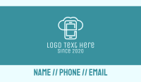 Mobile Cloud Storage Business Card Design