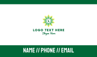 Tropic Leaves Lettermark Business Card