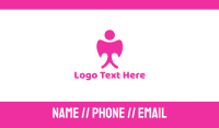 Pink Angel Business Card