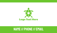 Green Turtle Business Card example 2