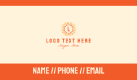 Solar Power Lettermark Business Card Design