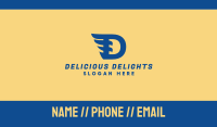 Blue D Wing Business Card Image Preview