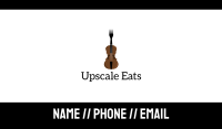 Fork Violin Business Card Image Preview