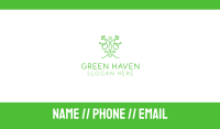 Green Human Vines  Business Card Image Preview