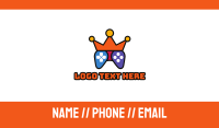 Colorful Crown Gaming Business Card