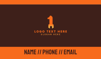 Orange Wrench Number 1 Business Card