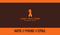 Orange Wrench Number 1 Business Card Design