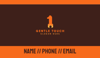 Orange Wrench Number 1 Business Card