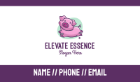Cute Pink Pig Business Card