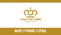 Gold Crown Business Card example 1
