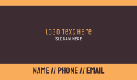 Orange And Brown Business Card example 2
