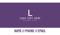 White Tech Letter A Business Card Design