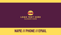 Red Burger Business Card example 1