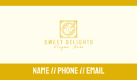 Gold Retro Music Gramophone Business Card