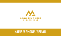 Gold MG Tech Business Card