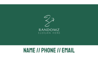 Floral Letter Z Business Card Image Preview