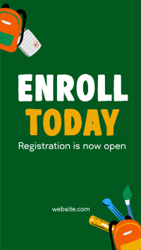 Enrollment Is Now Ongoing Instagram Story