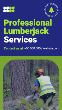 Professional Lumberjack Service Instagram Reel Image Preview