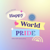 Gradient World Pride Instagram Post Design