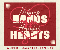 Humanitarian Hopeful Hearts Facebook Post