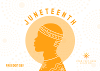 Beautiful Juneteenth Man Postcard